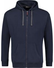 Adamo 159306 Mikina na zip s kapucí Tmavě modrá