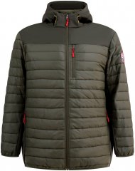 D555 Northfield Hybrid soft shell prošívaná bunda s kapucí khaki