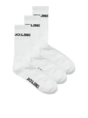 Jack & Jones Melvin Tenisové ponožky Bílá 3-pack