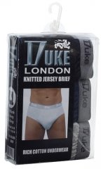 Duke Brief Underwear Black, Grey, Navy 3-Pack