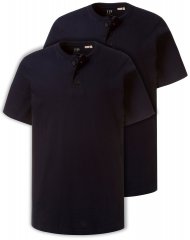 JP1880 708420 Tričko Henley 2 kusy Tmavě modrá