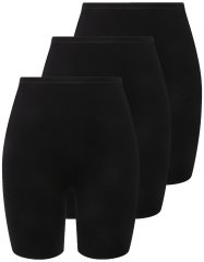 Ulla Popken 716595 Boxerky 3 ks Černá