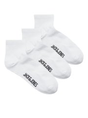 Jack & Jones Leon Tenisové ponožky Bílá 3-pack