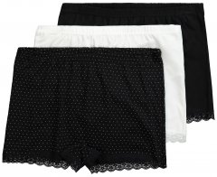 Ulla Popken 827286 Boxerky 3 ks Černá