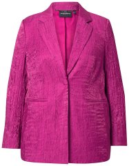 Ulla Popken 830767 Sako s mačkaným efektem Purpurová