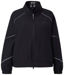Ulla Popken 833237 Sportovní bunda s reflexními detaily Černá