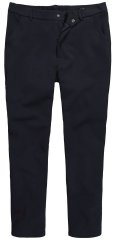 Men+ 207 Bilbao Flexlastic Žerzejové chino kalhoty Tmavě modrá