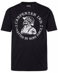 JP1880 T-Shirt Chest Print Bone Force Black