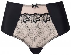 Ulla Popken 845347 Květované tanga kalhotky Starorůžová