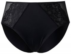 Ulla Popken 848693 Boxerky s krajkou Černá