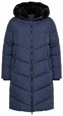 Ulla Popken 850041 Prošívaný kabát Tmavě modrá