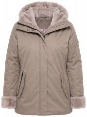 Ulla Popken 850509 Bunda z umělé kožešiny Taupe