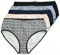 Ulla Popken 851687 Vzorované kalhotky 5 ks Světle modrá