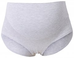Ulla Popken 853611 Těhotenské kalhotky Šedý melír