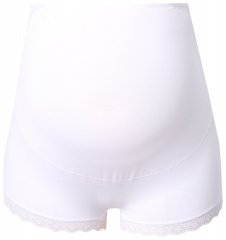 Ulla Popken 853631 Těhotenské kalhotky s krajkou Bílá