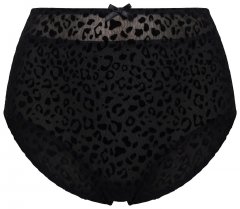 Ulla Popken 854551 Boxerky se zvířecím vzorem Černá