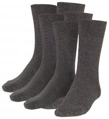 Adamo Aaron Soft-socks Charcoal 3-pack