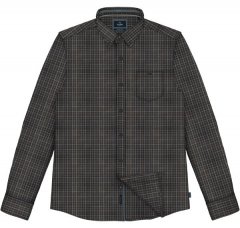 Double Outfitters FS-5230 Kostkovaná košile Námořnická modrá/Hnědá