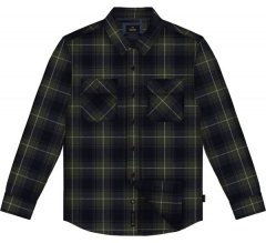 Double Outfitters GS-5233 Flanelová košile Olivová/Modrá