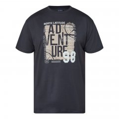 North Latitude Adventure 98 Graphic Tee Černá