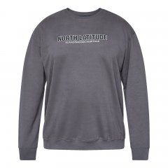 North Latitude Crewneck Sweatshirt Šedá/Dřevěné uhlí