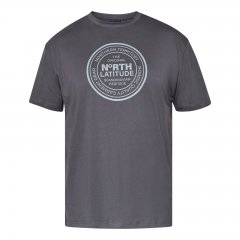 North Latitude T-Shirt Šedá/Dřevěné uhlí
