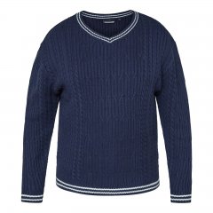 North Latitude V-Neck Knit Námořnická modrá