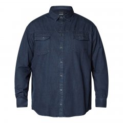 North Latitude Denim Shirt LS Modrá