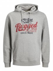 Jack & Jones JJAARON Hoodie Grey