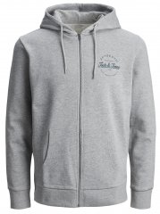 Jack & Jones JJDUSTY Hoodie Light Gray