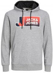 Jack & Jones JCOLOGAN Hoodie Light Grey Melange