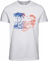 Jack & Jones JORARUBA TEE SS CREW NECK - Bright White