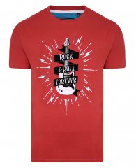 Kam Jeans 5337 Rock & Roll Tee Red