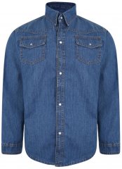 Kam Jeans 602 Denim Shirt Stonewash
