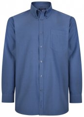 Kam Oxford shirt Long Sleeve Navy
