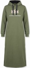 Nora Mikken MARI Maxi Hoodie Dress Green