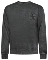 Kam Jeans 7081 Mikina s výšivkou Černá