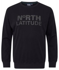 North Latitude 53123 Mikina s logem Černá
