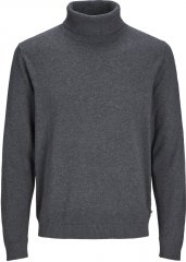 Motley Denim Big Sizes for Men Jack & Jones Knitted Sweater Dark Grey