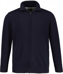 JP1880 Cardigan Knitted with Zipper Navy