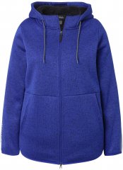 Ulla Popken Sweater Knit Fleece Hoodie Capri Blue