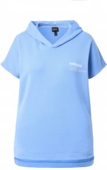 Ulla Popken Quick Drying Short Sleeve Hoodie Light Blue