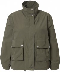 Ulla Popken Cargo Style Elastic Hem Jacket Olive Grey