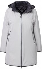 Ulla Popken HYPRAR Reversible Quilted Jacket Medium Grey