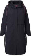 Ulla Popken Extra Long Functional Coat Black