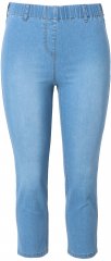 Ulla Popken Cropped Jeggings Light Blue Denim