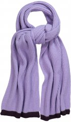 Ulla Popken Two Tone Knit Scarf Lavender