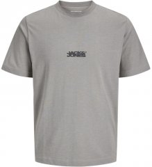 Jack & Jones Sago Branded Crew Neck T-Shirt Grey