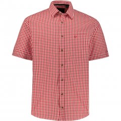 JP1880 Shirt Traditional Checked Short Sleeve Red