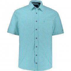 JP1880 Shirt Traditional Short Sleeve Turquoise